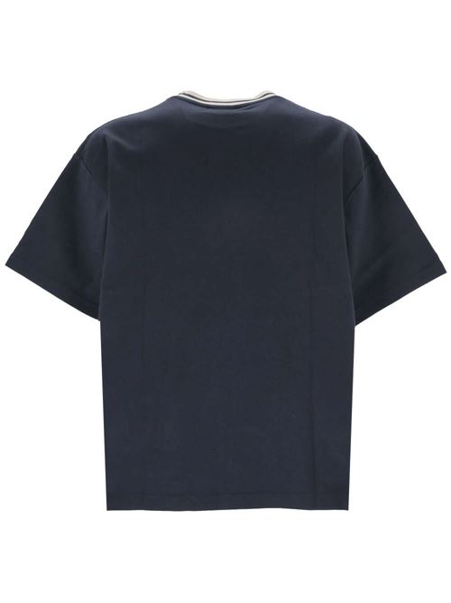 T-shirt navy blue cotton jersey DRÔLE DE MONSIEUR | TS189CO002NY